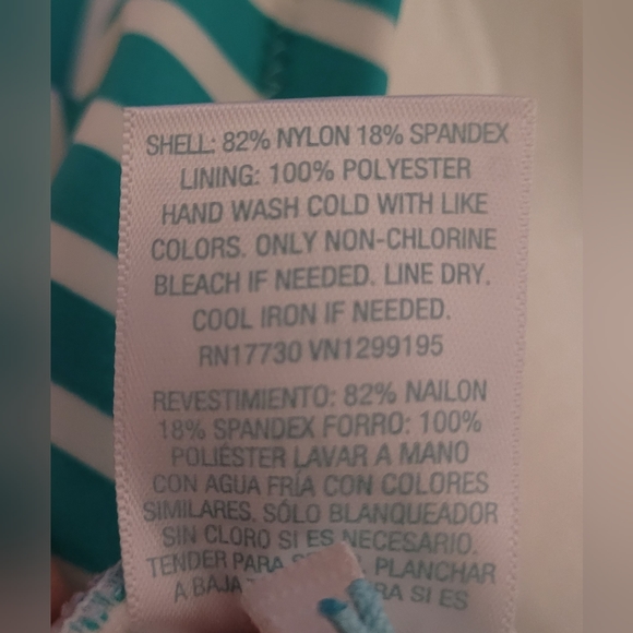 Sold NWT Kona Sol Striped Tankini Swim Top - Picture 7 of 8